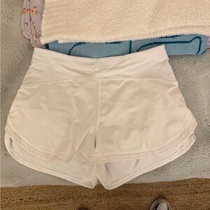 Lululemon Athletica White Athletic Shorts size 8!